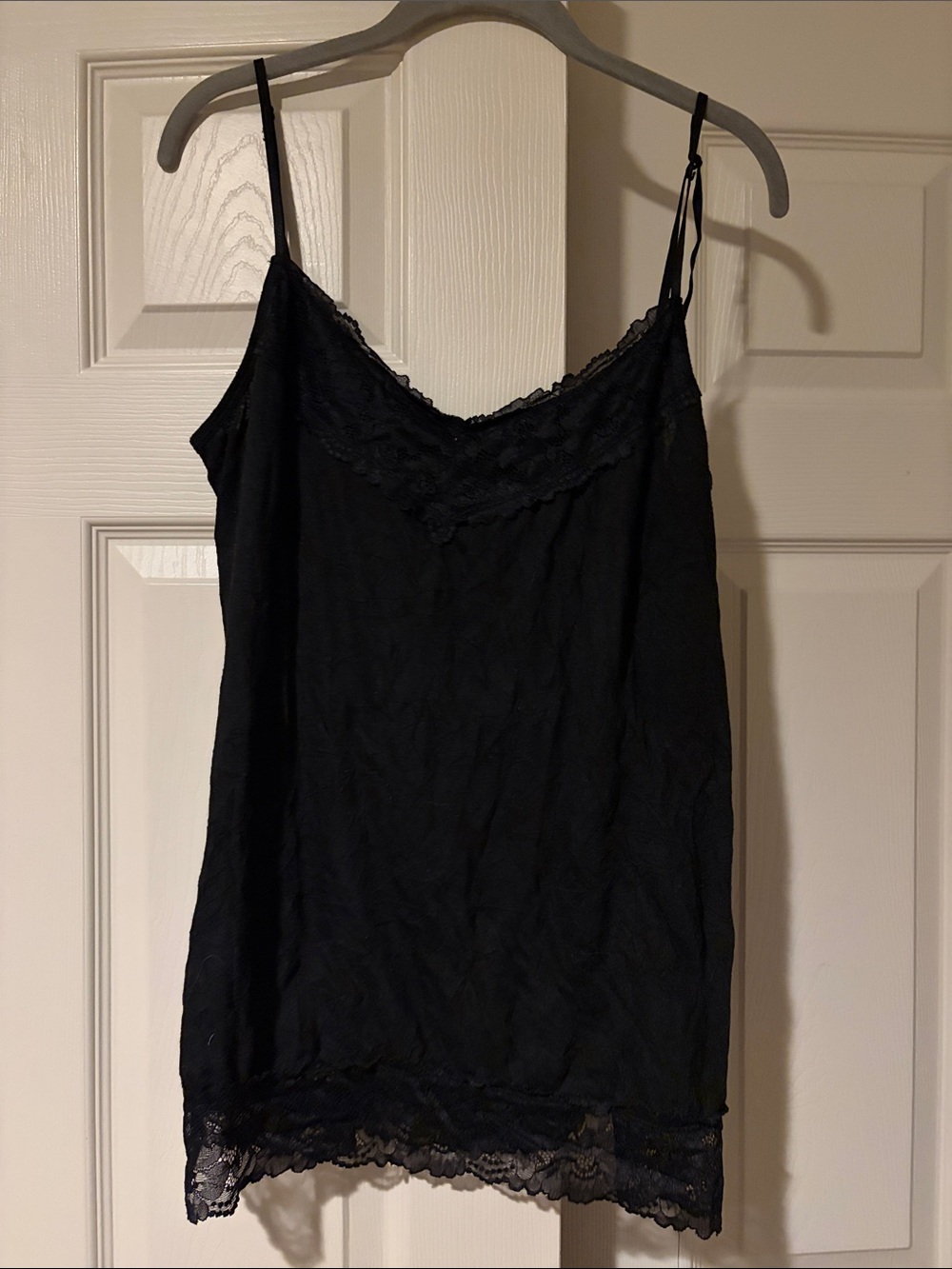 Maurices Black Lace Trim Spaghetti-Strap Cami
